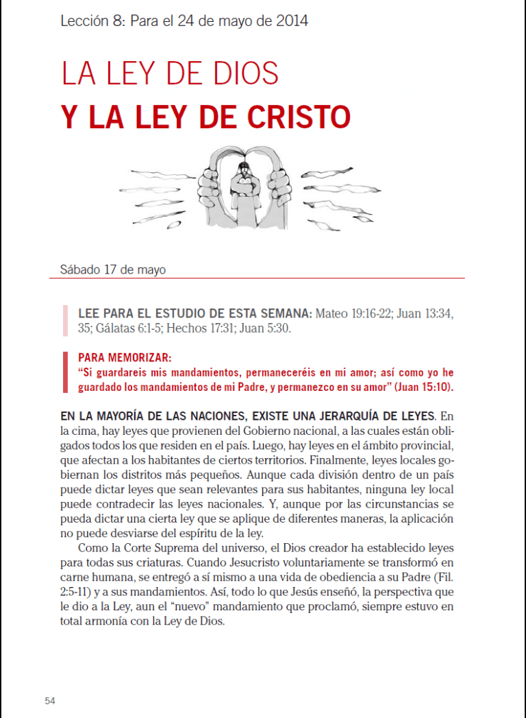 Cristo y Su Ley, 2 Trim. 2014