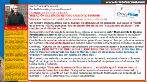 Tsunami Causado por "Violacion" del Sábado